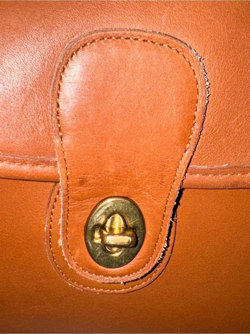 Coach vintage unisex Men's Leather Briefcase in Cognac B6C-5266